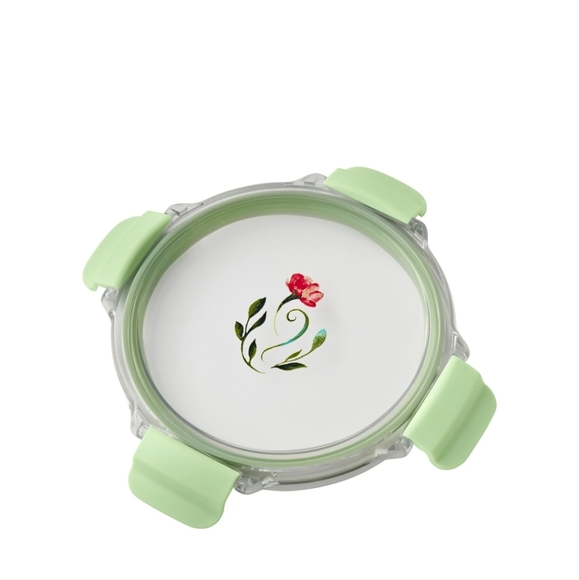 ❤️ New Pioneer Woman Painted Meadow Glass Round Food Storage Containers - Picture 4 of 7